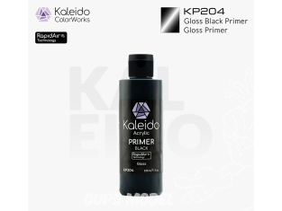Kaleido Colorworks KP204 Apprêt acrylique noir brillant 210ml