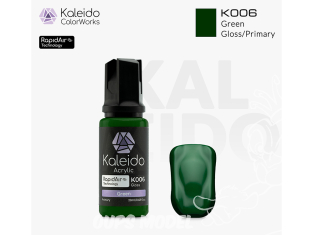 Kaleido Colorworks peinture acrylique K006 Vert brillant - Green gloss 20ml