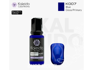 Kaleido Colorworks peinture acrylique K007 Bleu brillant - Blue gloss 20ml