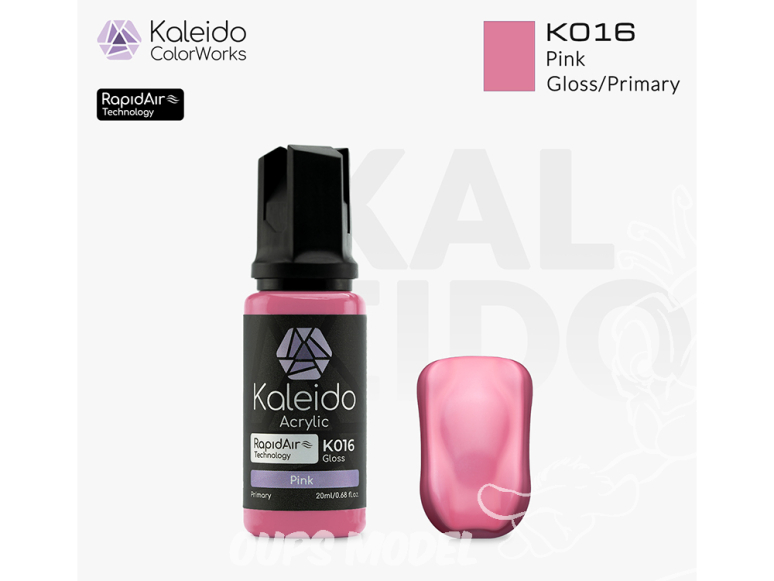 Kaleido Colorworks peinture acrylique K016 Rose brillant - Pink gloss 20ml