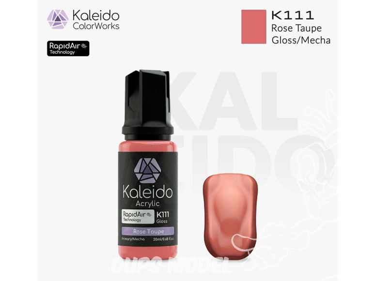 Kaleido Colorworks peinture acrylique K111 Rose taupe brillant - Rose taupe gloss 20ml