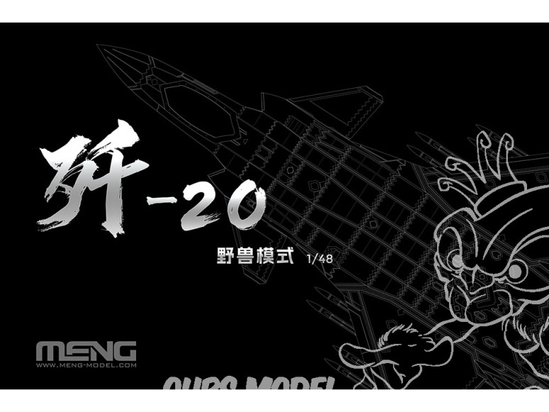 Meng maquettes avions Ls-002S J-20 une Épée dans le ciel 1/48