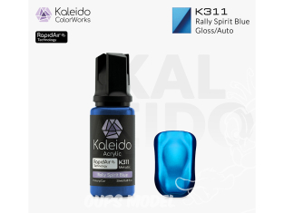 Kaleido Colorworks peinture acrylique K311 Bleu esprit Rallye métallisé - Rally Spirit Blue Metallic 20ml