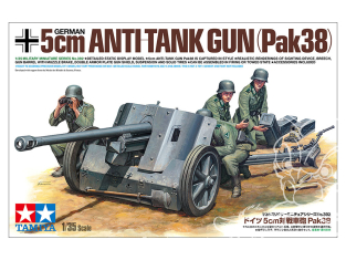 TAMIYA maquette militaire 35392 Canon antichar allemand de 5 cm Pak38 1/35
