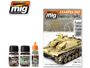 MIG peinture 7412 Set de depart Tanks Allemands