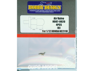 Hobby Design amélioration HD07-0020 Valves d'air Honda RC211V Type B x4 1/12