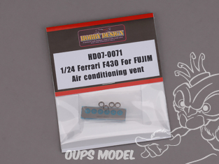 Hobby Design amélioration HD07-0071 Buses de ventilation Ferrari F430 Fujimi 1/24