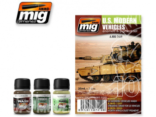 MIG peinture 7410 Vehicules modernes US 3 x 35ml