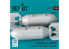 ResKit kit RS24-0013 Bombes AN-M58 2pièces 500 lbs pour tous les USAF et RAF 1/24