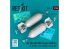 ResKit kit RS24-0014 Bombes AN-M65 AN-M59 2 pièces 1000 lbs pour tous les USAF et RAF 1/24