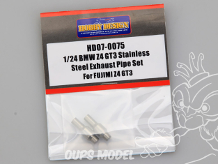 Hobby Design amélioration HD07-0075 Echappement Bmw Z4 GT3 Fujimi 1/24