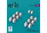 ResKit kit d'amelioration Avion RS144-0016 Jeu de roues 777-300 imprimées en 3D 1/144