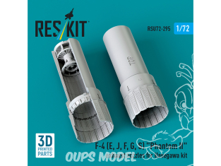 ResKit amelioration RSU72-0295 Tuyères d'échappement pour kit Hasegawa F-4E,J,G,S Phantom II impression 3D 1/72