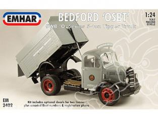 Emhar maquette camion 2402 Bedford OSBT SWB O Series Camion benne 5 tonnes 1/24