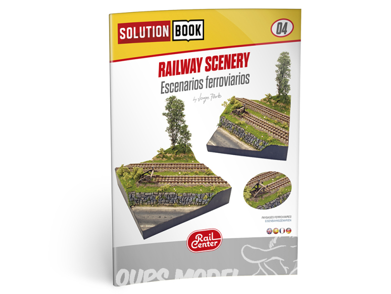 MIG Librairie Solution Book Rail Center 04 R-1303 Décor ferroviaire en Français (Multilangues)