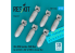 ResKit kit RS72-0546 Bombes AN-M58 6 pièces 500 lbs pour tous les USAF et RAF 1/72