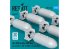 ResKit kit RS72-0546 Bombes AN-M58 6 pièces 500 lbs pour tous les USAF et RAF 1/72