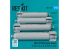 ResKit kit RS72-0515 Bombes à fragmentation CBU-97/105, 4 pièces imprimées en 3D 1/72