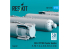 ResKit kit RS72-0515 Bombes à fragmentation CBU-97/105, 4 pièces imprimées en 3D 1/72