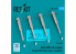 ResKit kit RS72-0549 Missiles Matra MICA-IR 4 pièces imprimés en 3D 1/72