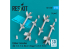 ResKit kit RS72-0509 Missiles Python 3 4 pièces imprimés en 3D 1/72