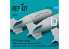 ResKit kit RS72-0535 Bombes à fragmentation BL755, 4 pièces imprimées en 3D 1/72