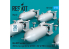 ResKit kit RS72-0537 Bombes AN-M57 de 250 lb, aileron de type boîte pour toutes les USAF et RAF 1/72