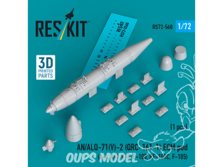 ResKit kit RS72-0560 Pod ECM AN/ALYA-71(V)-2 (QRC-161-1) (1ps) imprimé en 3D 1/72