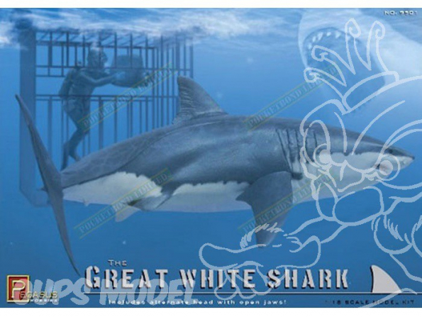 pegasus maquette 9501 Great White Shark 1/18 de PEGASUS