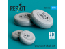 ResKit avion RS72-0536 Ensemble de roues Fairey Gannet (imprimé en 3D 1/72