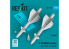 ResKit kit RS72-0574 Missiles R-98 MR/MT 2 pièces imprimés en 3D 1/72