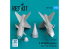 ResKit kit RS72-0574 Missiles R-98 MR/MT 2 pièces imprimés en 3D 1/72