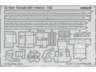 Eduard photodécoupe avion 321029 Intérieur Tornado GR.1 Italeri 1/32
