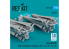 ResKit kit RS72-0519 LAU-88 avec 2 missiles AGM-65 « Maverick » 6 pièces imprimées en 3D 1/72