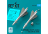 ResKit kit RS72-0527 Missiles R-40TD AA-6 « Acrid » 2 pièces imprimés en 3D 1/72