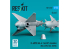 ResKit kit RS72-0527 Missiles R-40TD AA-6 « Acrid » 2 pièces imprimés en 3D 1/72