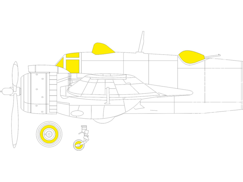 Eduard Express Mask EX1149 Beaufighter Mk.VI TFace Revell 1/48