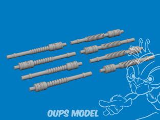 Eduard kit d'amelioration brassin 632210 Gun barrels Hurricane Mk.IIc Revell 1/32