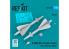 ResKit kit RS72-0528 Missiles R-40RD AA-6 « Acrid » 2 pièces imprimés en 3D 1/72