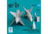 ResKit kit RS72-0528 Missiles R-40RD AA-6 « Acrid » 2 pièces imprimés en 3D 1/72