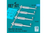 ResKit kit RS72-0550 Missiles Matra MICA-EM 4 pièces imprimés en 3D 1/72
