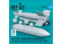 ResKit kit RS72-0538 Missiles AGM-130A 2p ogive Mk84 avec pod de liaison de données AN/AXQ-14 1p 1/72