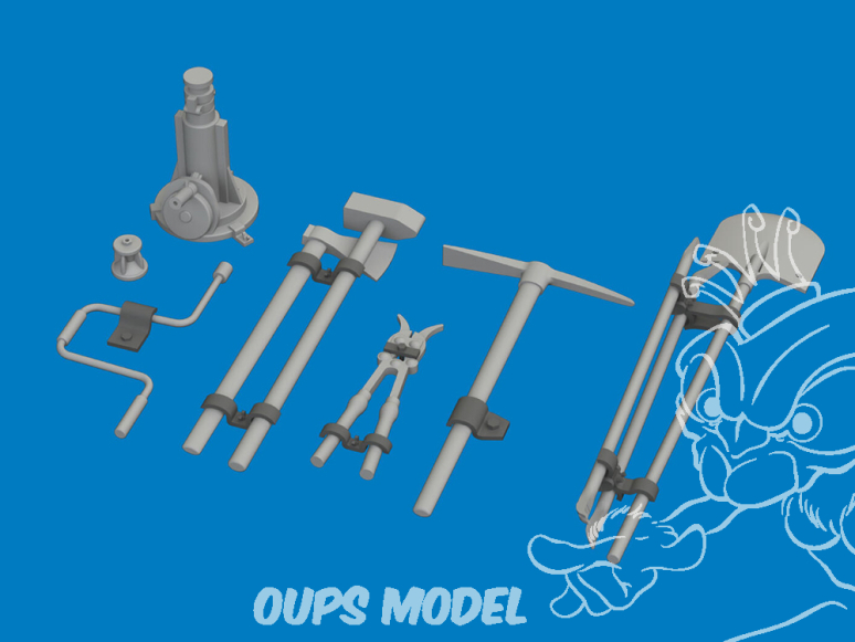 EDUARD kit d'amélioration Brassin Print 635041 Equipement char léger Français H39 Tamiya 1/35