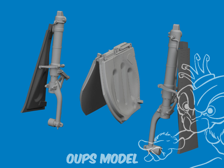 Eduard kit d'amelioration avion brassin Print 6481161 Jambes train d'atterrissage P-51D Eduard 1/48