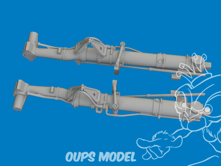 Eduard kit d'amelioration avion brassin Print 6481157 Jambes train d'atterrissage P-47D Mini Art 1/48