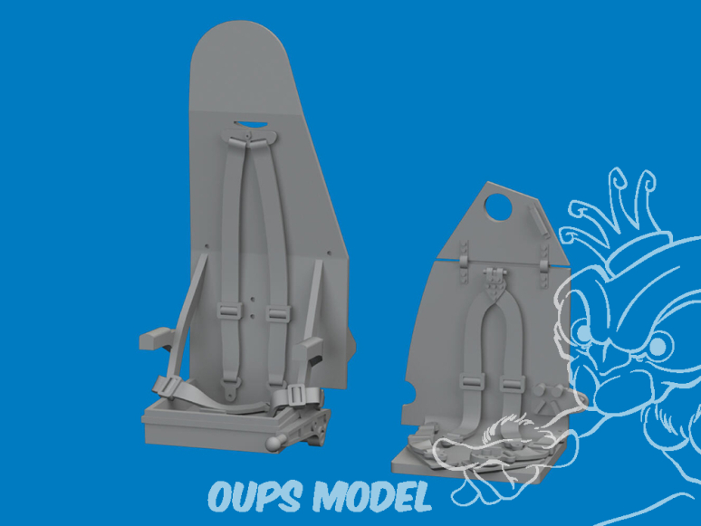 Eduard kit d'amelioration brassin Print 672428 Sièges Mosquito avec harnais intégraux Special Hobby 1/72