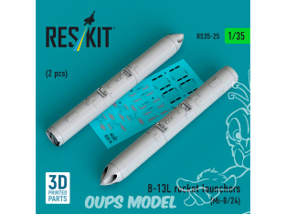 ResKit kit RS35-0025 Lance-roquettes B-13L (2 pièces) (imprimé en 3D 1/735