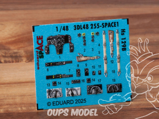 Eduard Space décalques 3D 3DL48255 Henschel Hs 129B Takom 1/48
