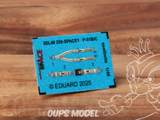 Eduard Space décalques 3D 3DL48258 Harnais P-51B/C 1/48