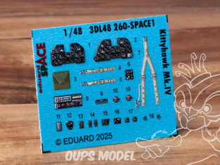 Eduard Space décalques 3D 3DL48260 Kittyhawk Mk.IV Eduard 1/48